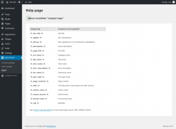 Page screenshot: SEO PACK &rarr; HELP