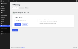 Page screenshot: SEO PACK &rarr; OGP settings