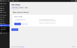 Page screenshot: SEO PACK &rarr; OGP settings &rarr; Basic setting