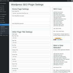 Page screenshot: Wordpress SEO