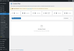 Page screenshot: SEOBot AI &rarr; Content Plan