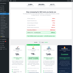 Page screenshot: SEOBot AI &rarr; ⭐ Upgrade