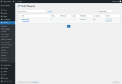 Page screenshot: SEOBot AI &rarr; Posts Analysis