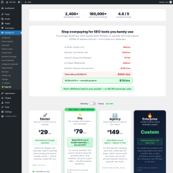 Page screenshot: SEOBot AI &rarr; ⭐ Upgrade