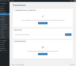 Page screenshot: SEOBot AI &rarr; Keywords
