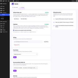 Page screenshot: Seonix &rarr; Settings