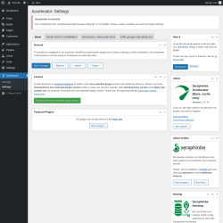 Page screenshot: Accelerator &rarr; Settings