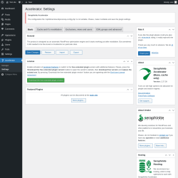 Page screenshot: Accelerator → Settings