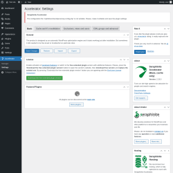 Page screenshot: Accelerator &rarr; Settings
