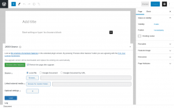 Page screenshot: Add New Page &lsaquo; Test site &mdash; WordPress