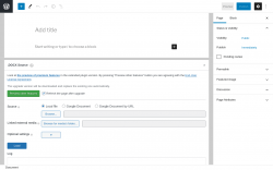 Page screenshot: Add New Page &lsaquo; Test site &mdash; WordPress