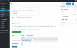 Page screenshot: Add New Page &lsaquo; Test site &mdash; WordPress