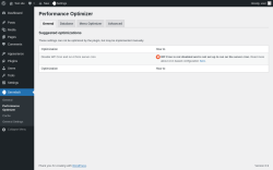 Page screenshot: Servebolt → Performance Optimizer