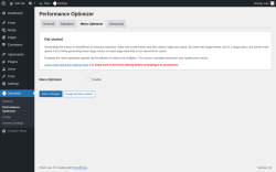 Page screenshot: Servebolt → Performance Optimizer → 
            Menu Optimizer        