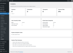 Page screenshot: ServicePress &rarr; Analytics