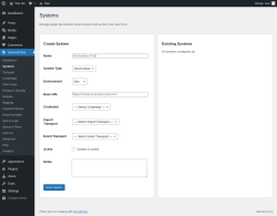 Page screenshot: ServicePress &rarr; Systems