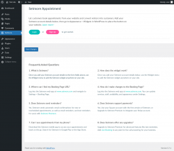 Page screenshot: Setmore