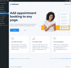 Page screenshot: Setmore