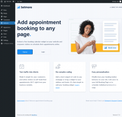 Page screenshot: Setmore