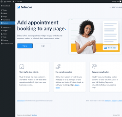 Page screenshot: Setmore