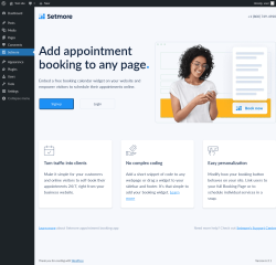 Page screenshot: Setmore