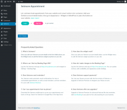 Page screenshot: Setmore