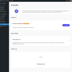 Page screenshot: AI Studio Agent