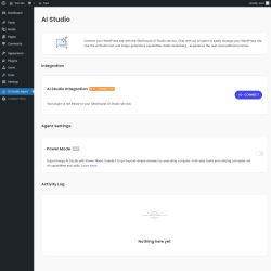 Page screenshot: AI Studio Agent