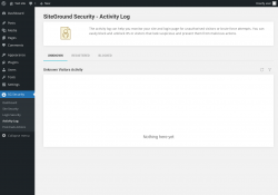 Page screenshot: SG Security &rarr; Activity Log
