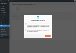 Page screenshot: SG Security &rarr; Activity Log
