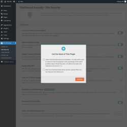 Page screenshot: SG Security &rarr; Site Security
