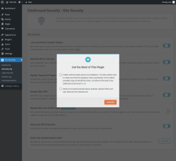 Page screenshot: SG Security &rarr; Site Security