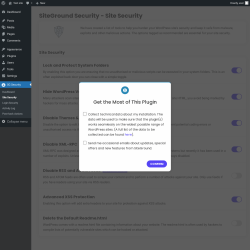 Page screenshot: SG Security &rarr; Site Security
