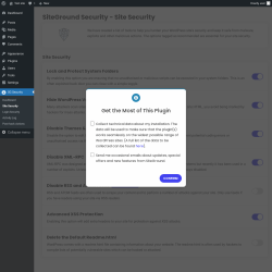 Page screenshot: SG Security &rarr; Site Security