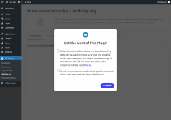 Page screenshot: SG Security &rarr; Activity Log