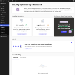 Page screenshot: Security Optimizer