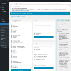 Page screenshot: WP DSGVO Tools → Page Basics