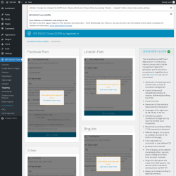 Page screenshot: WP DSGVO Tools → Targeting