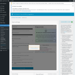 Page screenshot: WP DSGVO Tools → Embeddings