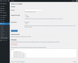 Page screenshot: Settings &rarr; Share on Pixelfed