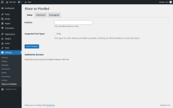 Page screenshot: Settings &rarr; Share on Pixelfed
