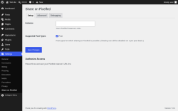 Page screenshot: Settings &rarr; Share on Pixelfed