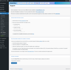 Page screenshot: Shared Files → Help / Support