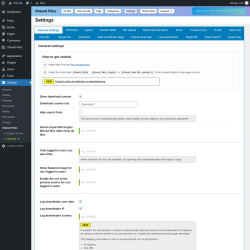 Page screenshot: Shared Files → Settings  ➤