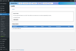 Page screenshot: Shared Files → Leads