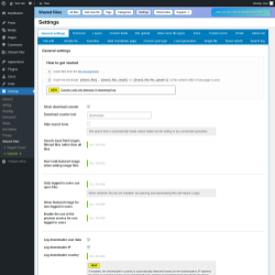 Page screenshot: Shared Files → Settings  ➤