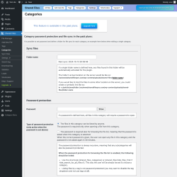 Page screenshot: Shared Files → Categories