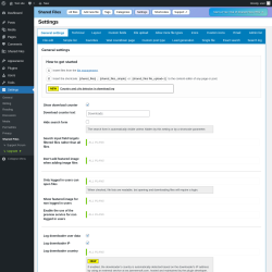 Page screenshot: Shared Files → Settings  ➤