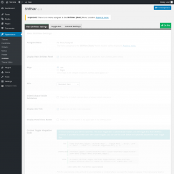 Page screenshot: Appearance → ShiftNav