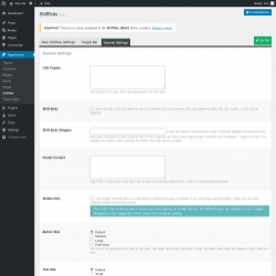 Page screenshot: Appearance → ShiftNav → General Settings